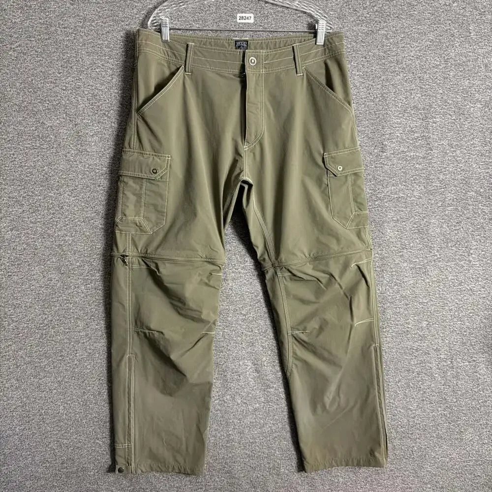 Kuhl Men's 38x32 Brown Renegade Convertible Stealth Zip Off Pants Outdoors Gear
